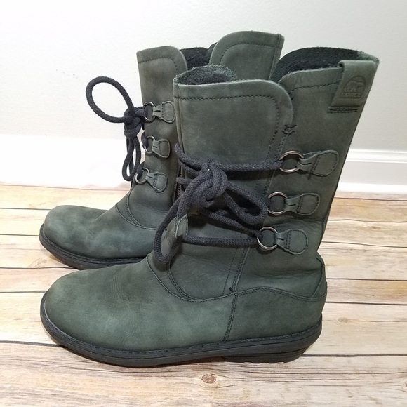 Sorel Shoes - Sorel Kenai green insulated boots
